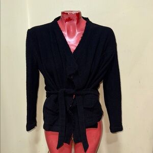 IRO Black Women's Wrap Sweater